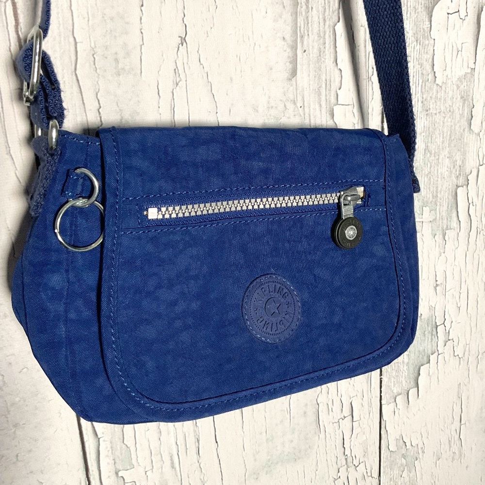 Kipling Saban Blue Crossbody Bag Euc